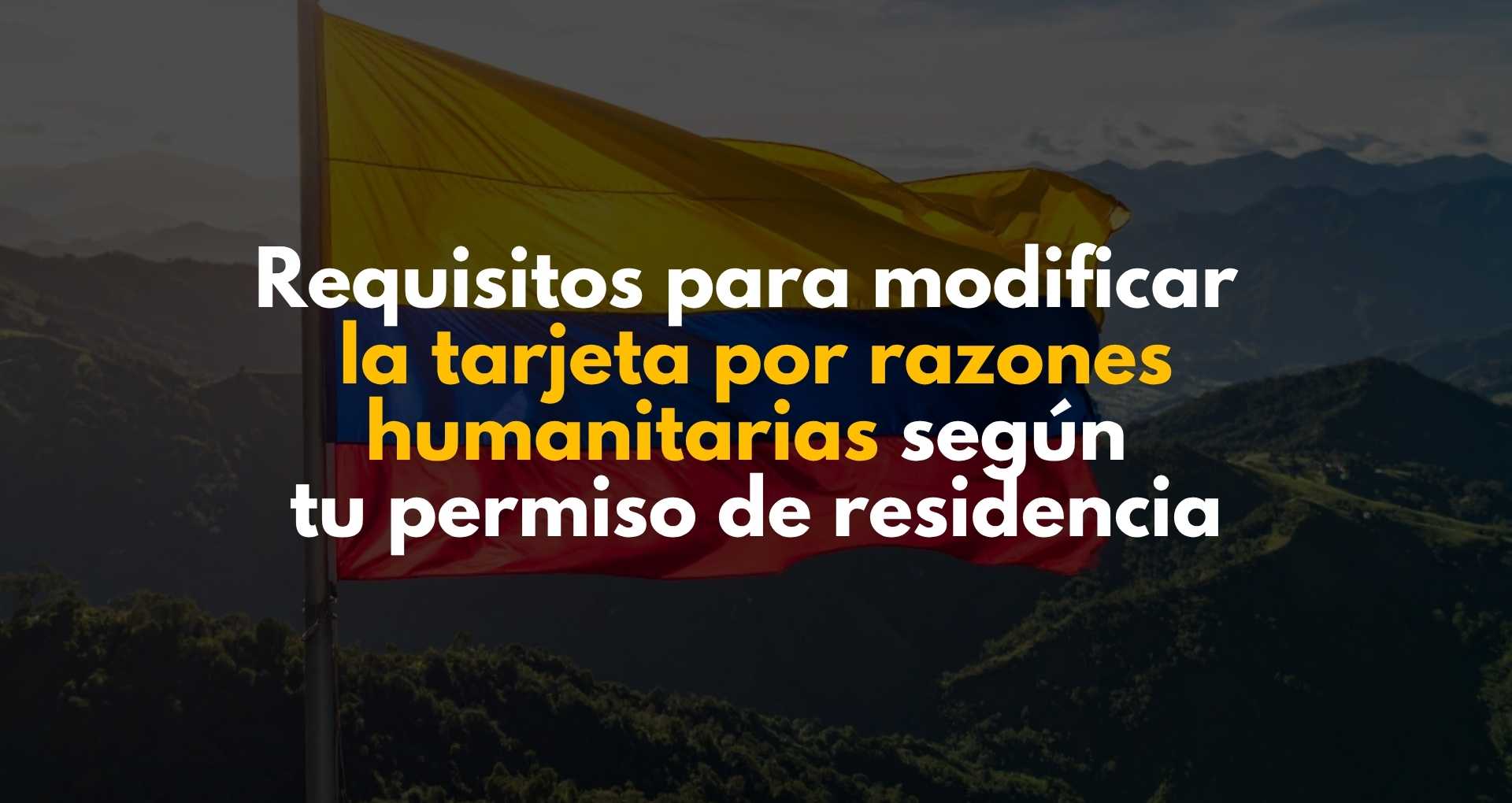 Modificar razones humanitarias